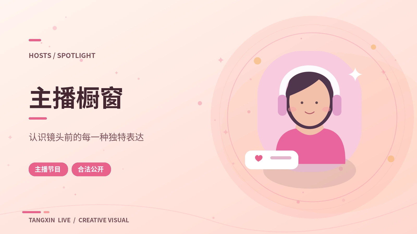 主播内容方向与公开资料规范